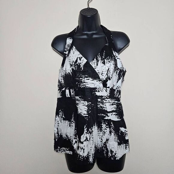 Grace Elements Linen Halter Blouse - Picture 1 of 8